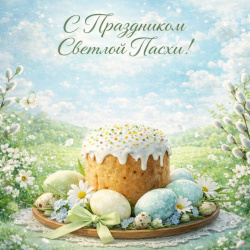 Поздравляем со Светлым праздником Пасхи! 