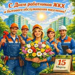 С днем работников ЖКХ и бытового обслуживания населения!   