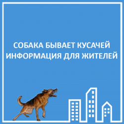 СОБАКА БЫВАЕТ КУСАЧЕЙ