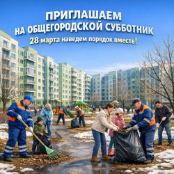 Чистота начинается с нас! Приглашаем на субботник!