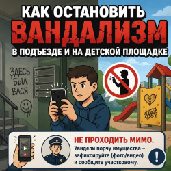 Как остановить вандализм в подъезде и на детской площадке