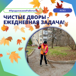 Чистые дворы - ежедневная задача!