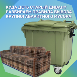 Куда деть старый диван? Разбираем правила вывоза крупногабаритного мусора