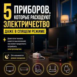 5 приборов, которые потребляют электроэнергию даже в спящем режиме