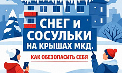 Снег и сосульки на крышах МКД. Как обезопасить себя и других?