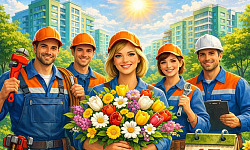 С днем работников ЖКХ и бытового обслуживания населения!   