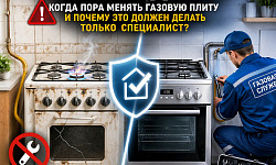 Безопасность вашего дома: Когда пора менять газовую плиту и почему это должен делать только специалист?