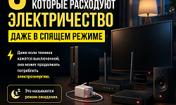 5 приборов, которые потребляют электроэнергию даже в спящем режиме